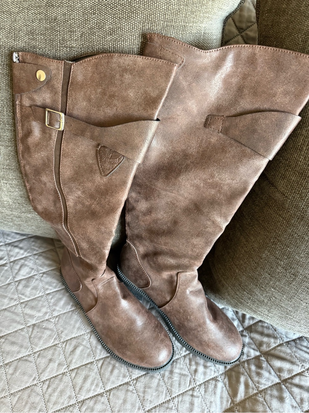 NEW Women's Brown Over-the-Knee Riding Boots US size 8.5/Euro size 41